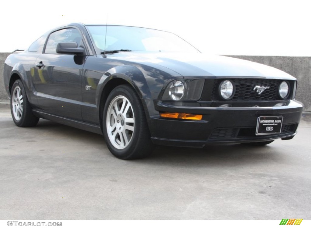 2005 Mustang GT Premium Coupe - Black / Red Leather photo #1