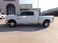 2012 Bright White Dodge Ram 3500 HD Laramie Longhorn Mega Cab 4x4 Dually  photo #2