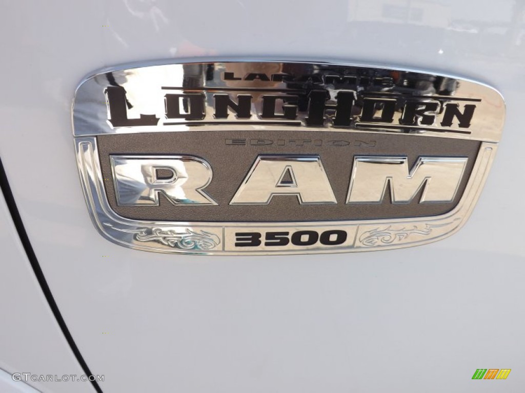 2012 Dodge Ram 3500 HD Laramie Longhorn Mega Cab 4x4 Dually Marks and Logos Photo #71352500
