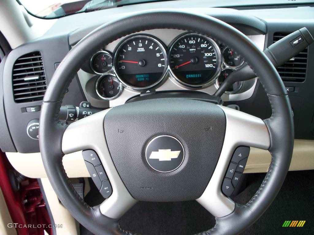 2007 Silverado 1500 LT Regular Cab 4x4 - Sport Red Metallic / Light Cashmere/Ebony Black photo #23