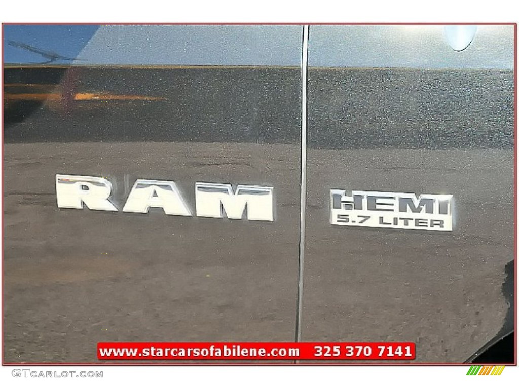 2010 Ram 1500 ST Crew Cab 4x4 - Brilliant Black Crystal Pearl / Dark Slate/Medium Graystone photo #9