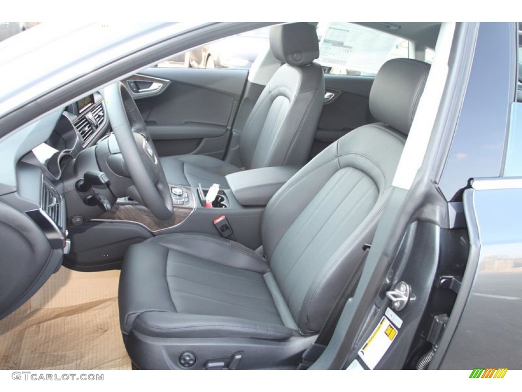 Black Interior 2013 Audi A7 3.0T quattro Prestige Photo #71353637