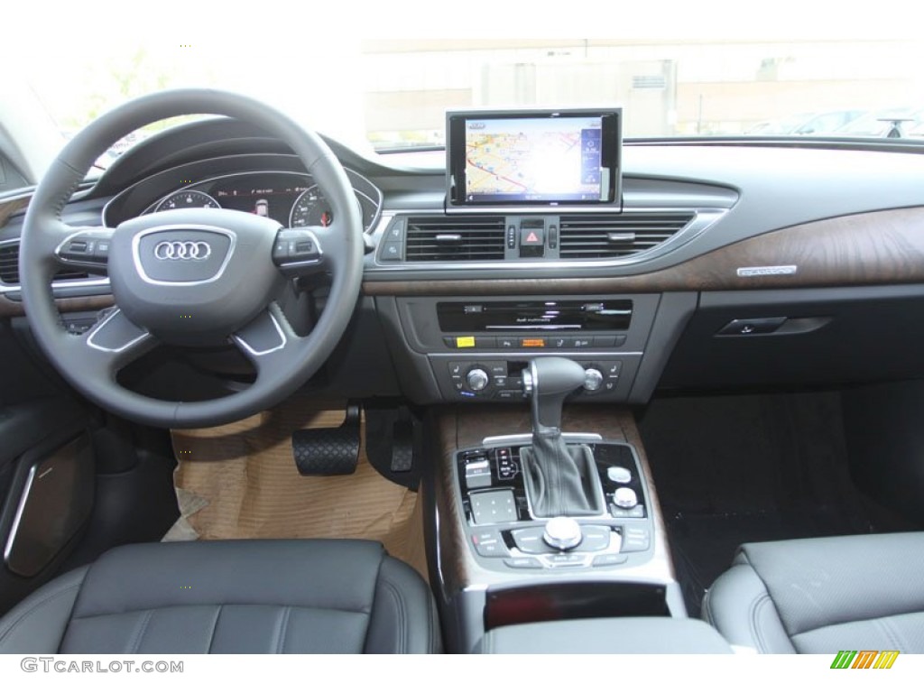 2013 Audi A7 3.0T quattro Prestige Black Dashboard Photo #71353661