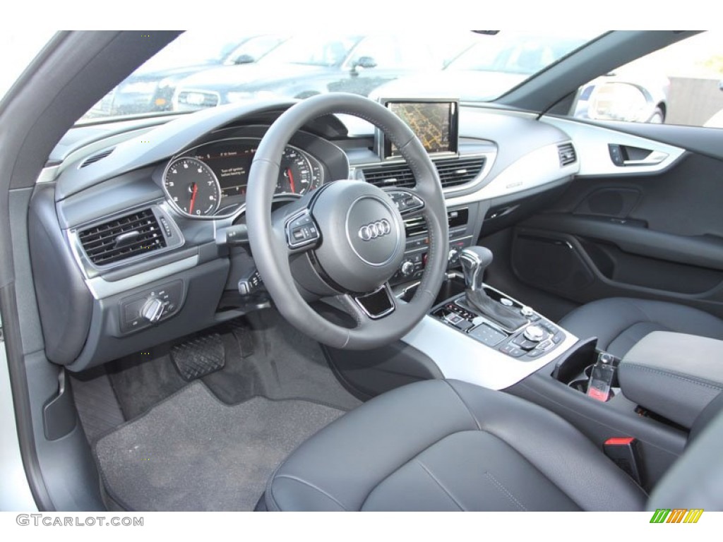 Black Interior 2013 Audi A7 3.0T quattro Premium Plus Photo #71353904