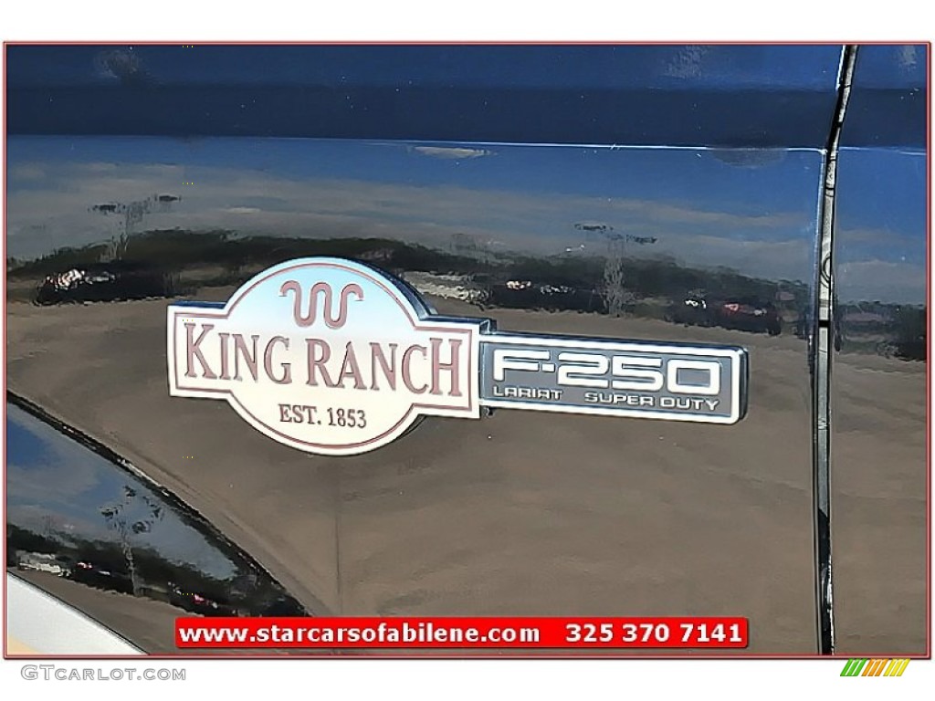 2007 F250 Super Duty King Ranch Crew Cab 4x4 - Black / Castano Brown Leather photo #3