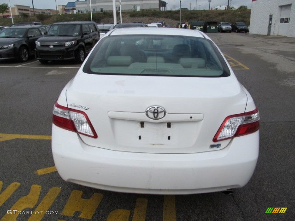 2008 Camry Hybrid - Super White / Bisque photo #6