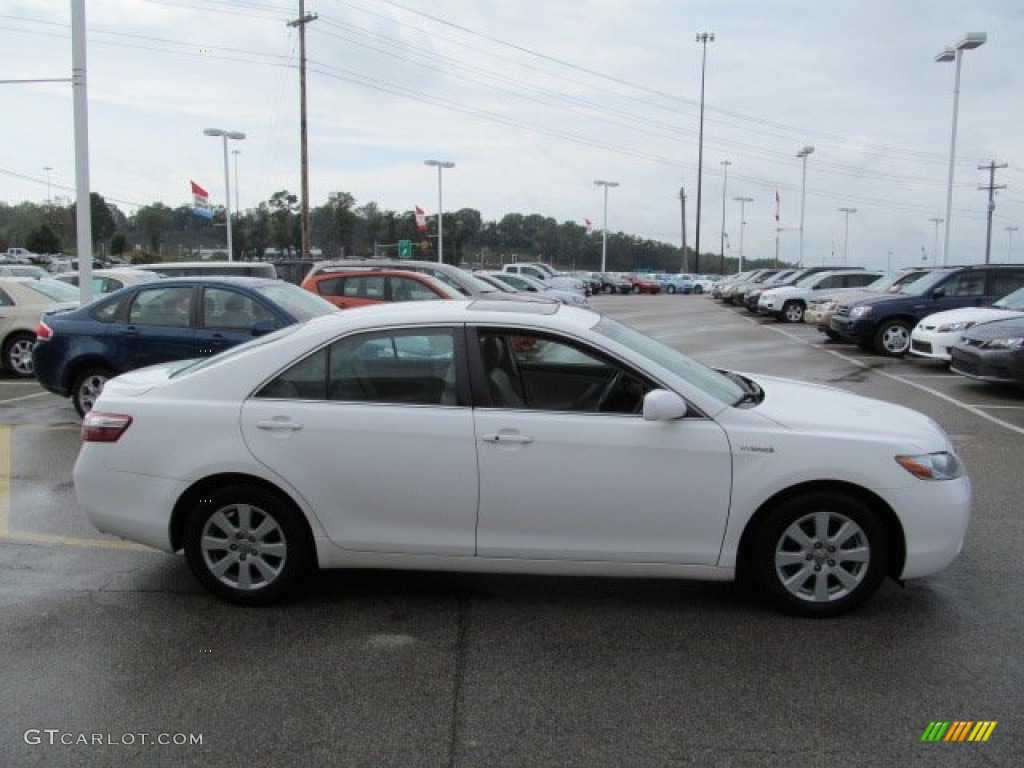 2008 Camry Hybrid - Super White / Bisque photo #8