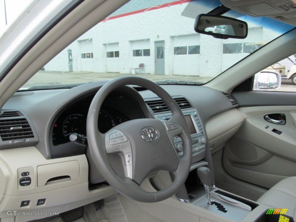 2008 Camry Hybrid - Super White / Bisque photo #14