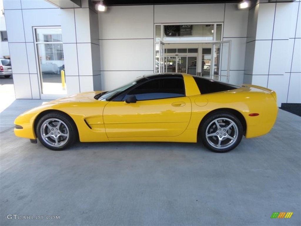 2004 Corvette Coupe - Millenium Yellow / Black photo #1