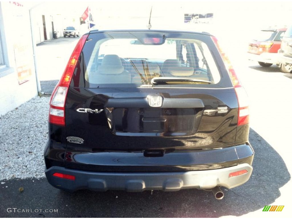 2008 CR-V LX 4WD - Nighthawk Black Pearl / Ivory photo #4