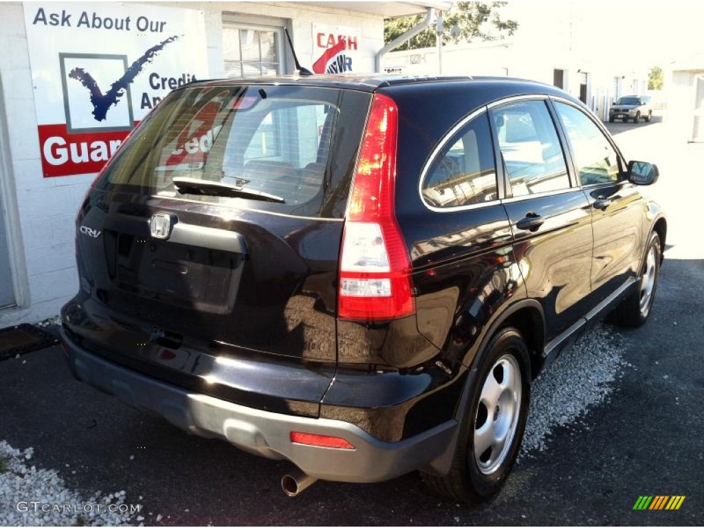 2008 CR-V LX 4WD - Nighthawk Black Pearl / Ivory photo #5