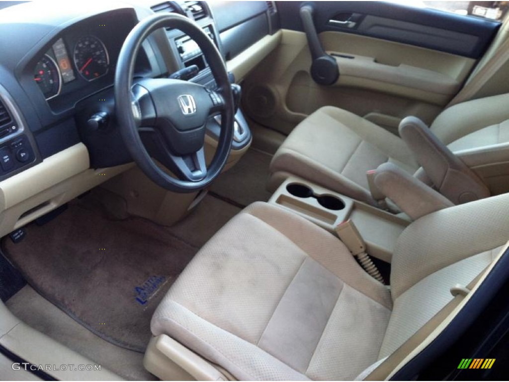 2008 CR-V LX 4WD - Nighthawk Black Pearl / Ivory photo #6