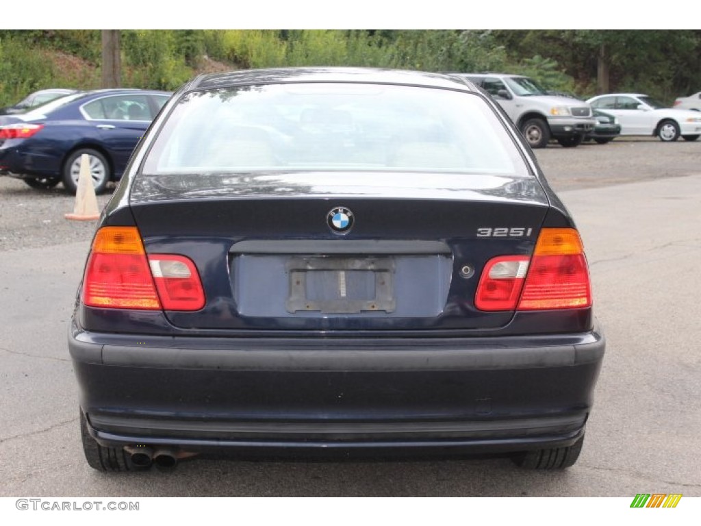 2001 3 Series 325i Sedan - Topaz Blue Metallic / Sand photo #6