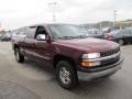 2002 Dark Carmine Red Metallic Chevrolet Silverado 1500 LS Extended Cab 4x4  photo #9