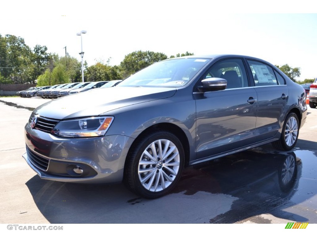 2013 Jetta SEL Sedan - Platinum Gray Metallic / Titan Black photo #1