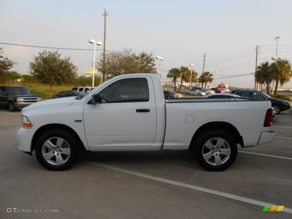 2012 Ram 1500 Express Regular Cab - Bright White / Dark Slate Gray/Medium Graystone photo #4