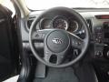 2013 Kia Forte Black Interior Steering Wheel Photo