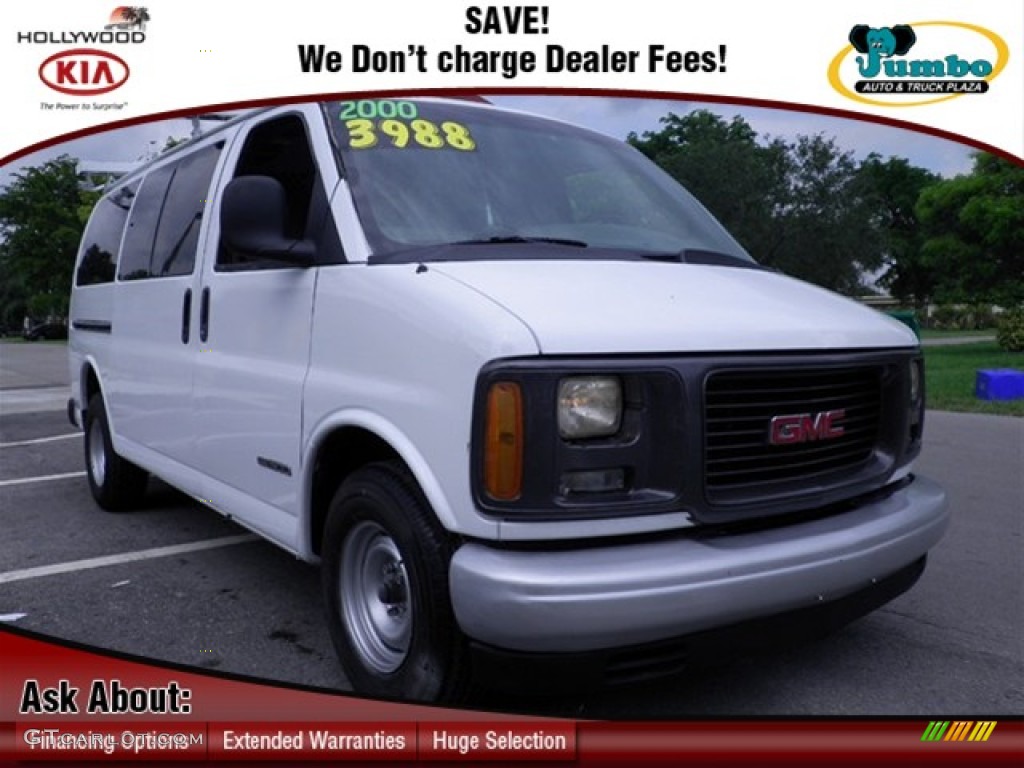 2000 Savana Van 1500 Cargo - Summit White / Pewter photo #1
