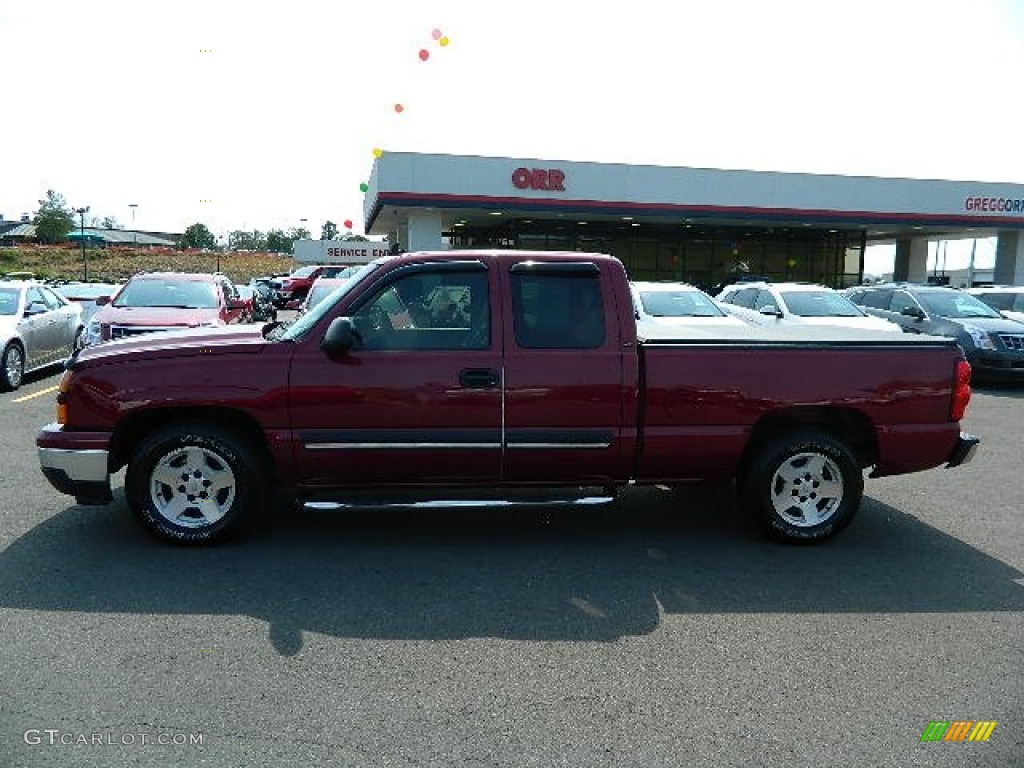 2006 Silverado 1500 LT Extended Cab - Sport Red Metallic / Tan photo #6