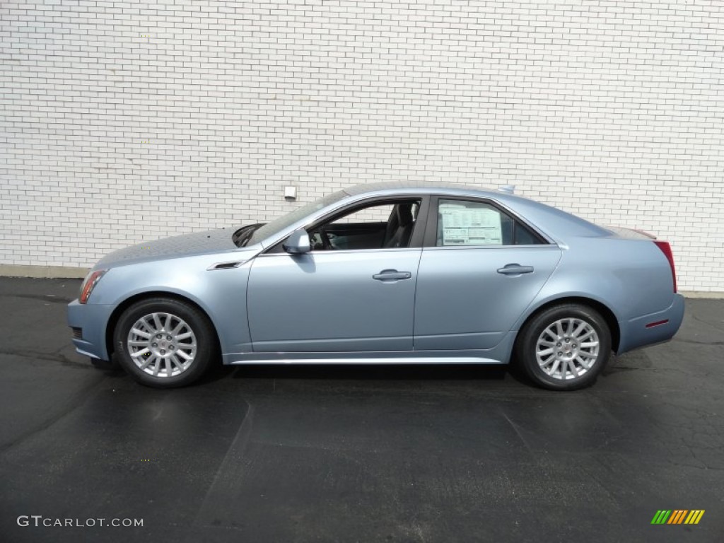 2013 CTS 4 3.0 AWD Sedan - Glacier Blue Metallic / Light Titanium/Ebony photo #7