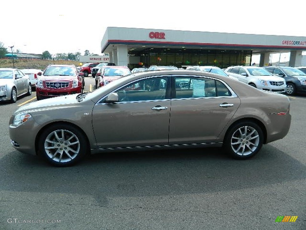 2008 Malibu LTZ Sedan - Amber Bronze Metallic / Cocoa/Cashmere Beige photo #6