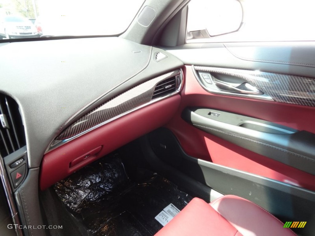 Morello Red/Jet Black Accents Interior 2013 Cadillac ATS 2.5L Luxury Photo #71364990