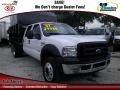 Oxford White 2007 Ford F450 Super Duty XL Crew Cab 4x4 Flat Bed