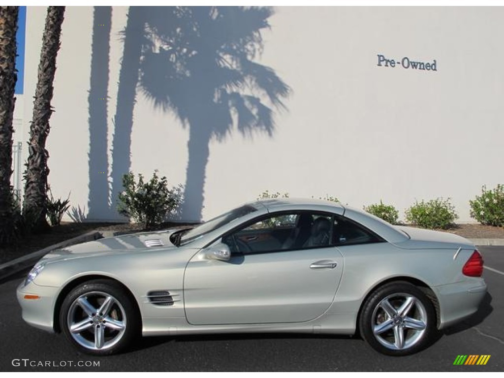 Pewter Silver Metallic 2003 Mercedes-Benz SL 500 Roadster Exterior Photo #71366024