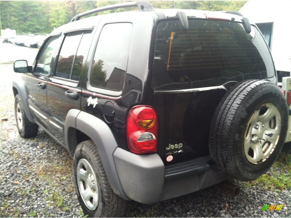 2002 Liberty Sport 4x4 - Black / Dark Slate Gray photo #5