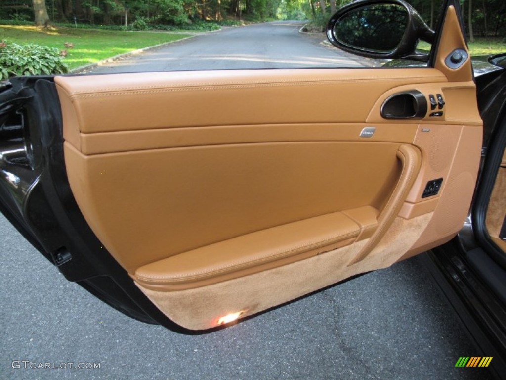 2011 Porsche 911 Turbo S Cabriolet Natural Brown Door Panel Photo #71367956