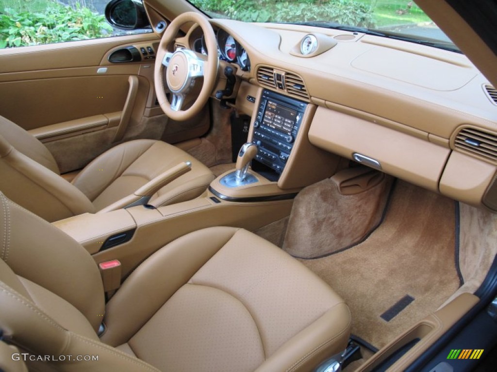 Natural Brown Interior 2011 Porsche 911 Turbo S Cabriolet Photo #71367968