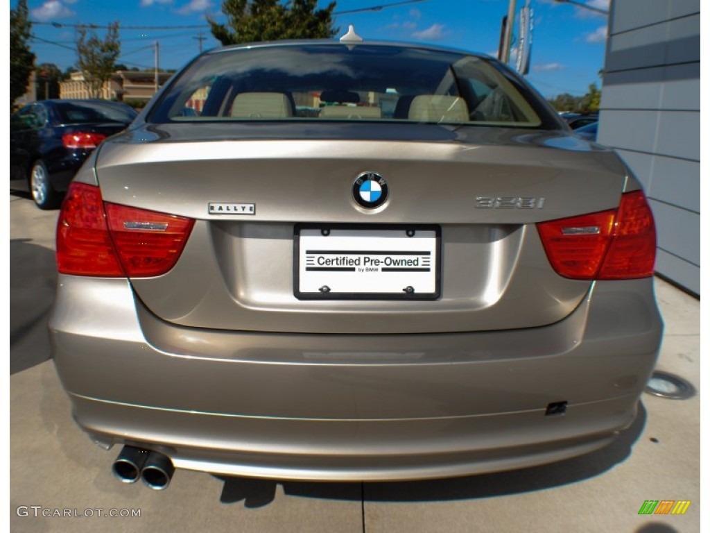 2009 3 Series 328xi Sedan - Platinum Bronze Metallic / Beige photo #5