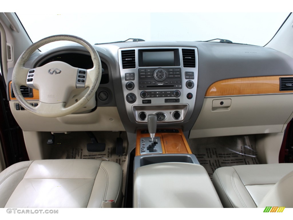 2009 QX 56 4WD - Deep Garnet / Wheat photo #6