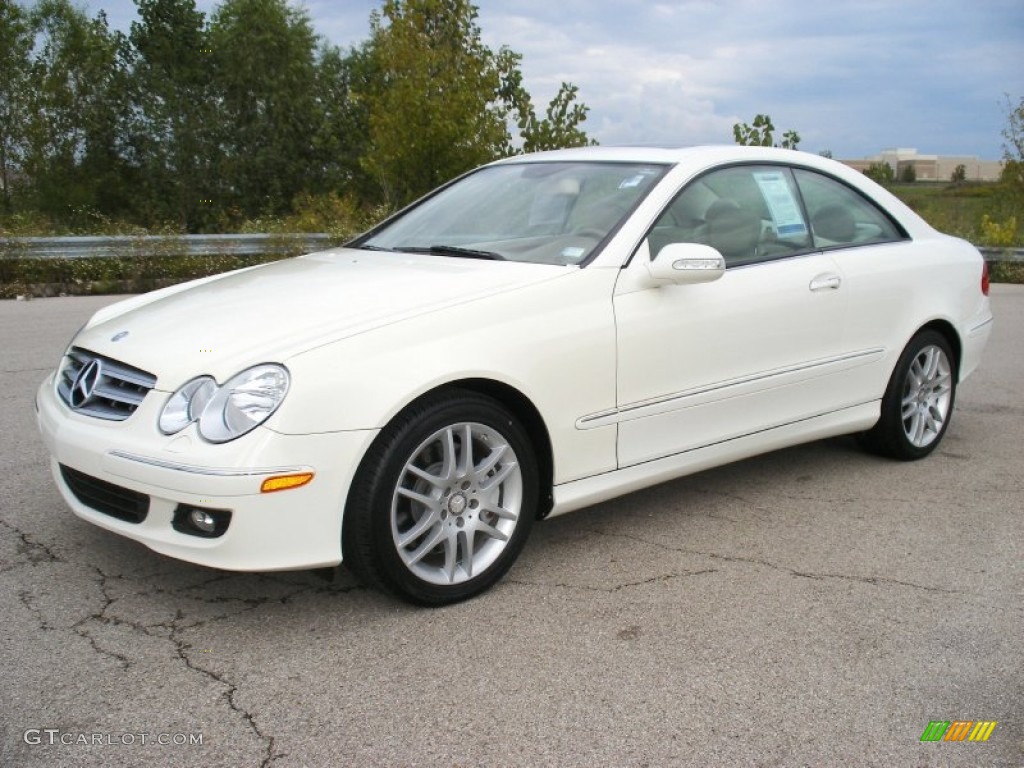 Arctic White 2008 Mercedes-Benz CLK 350 Coupe Exterior Photo #71370459
