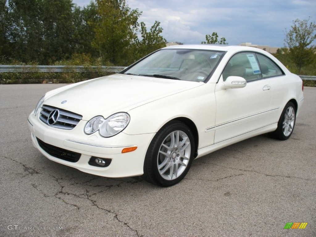 Arctic White 2008 Mercedes-Benz CLK 350 Coupe Exterior Photo #71370500