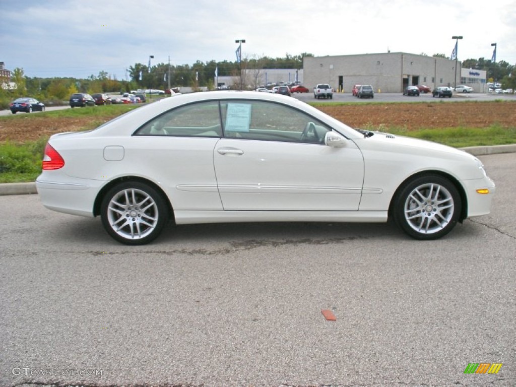 Arctic White 2008 Mercedes-Benz CLK 350 Coupe Exterior Photo #71370536