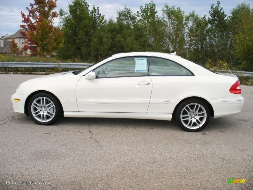 Arctic White 2008 Mercedes-Benz CLK 350 Coupe Exterior Photo #71370545