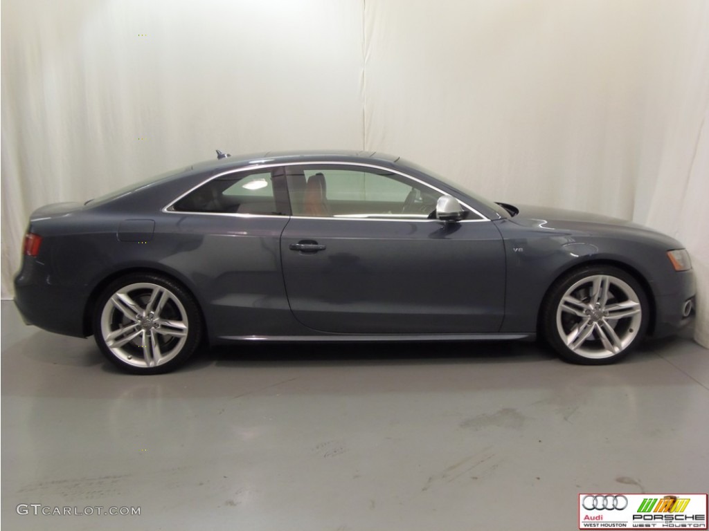 2008 S5 4.2 quattro - Meteor Grey Pearl Effect / Magma Red photo #20
