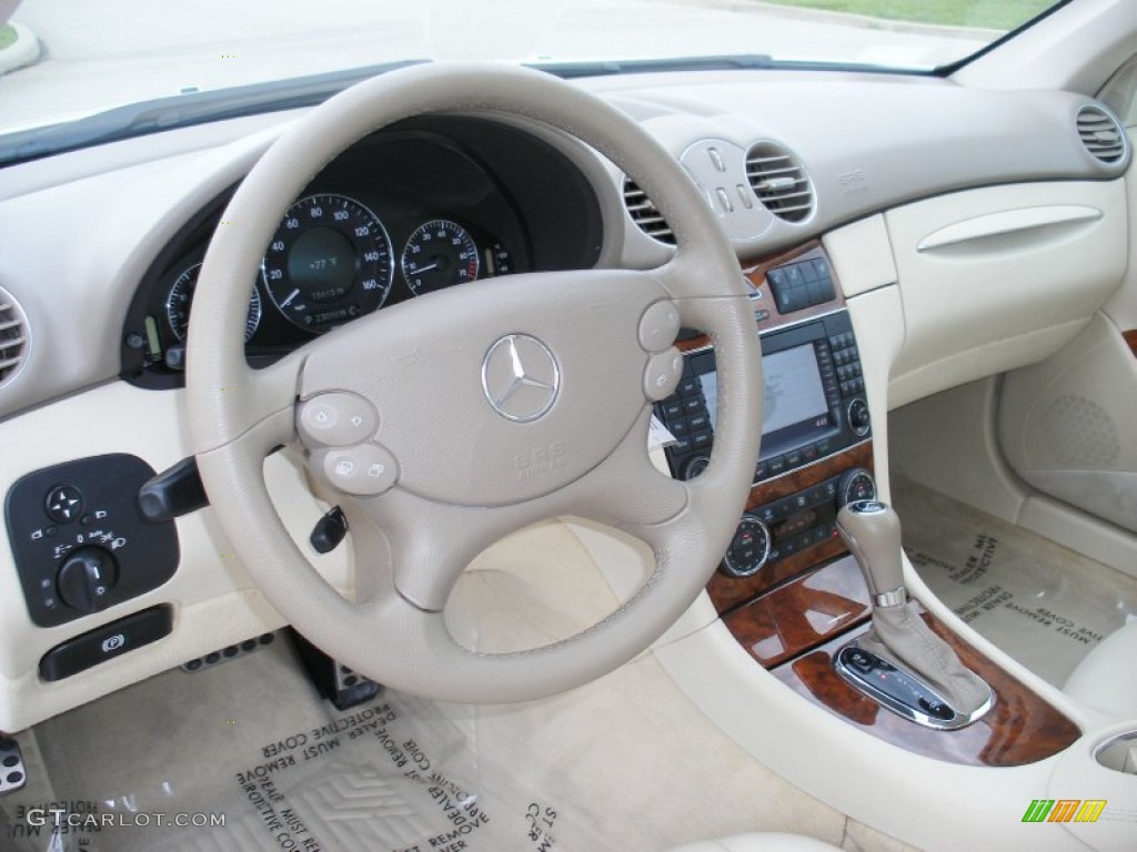 Stone Interior 2008 Mercedes-Benz CLK 350 Coupe Photo #71370677