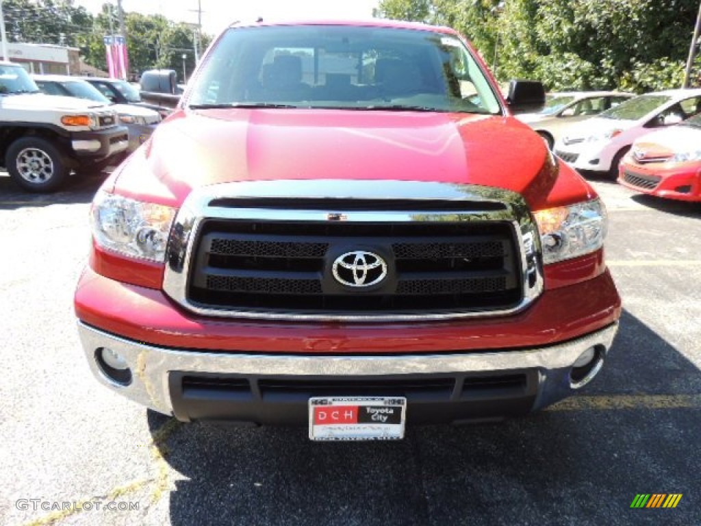 2011 Tundra SR5 Double Cab 4x4 - Radiant Red / Graphite Gray photo #4