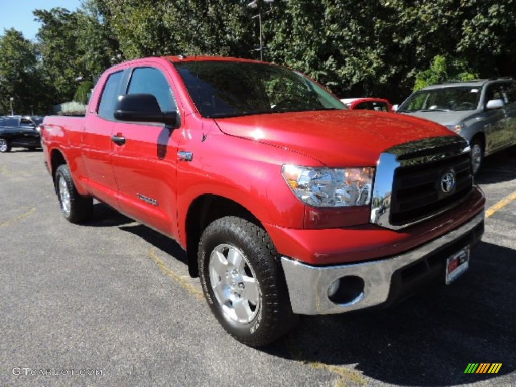 2011 Tundra SR5 Double Cab 4x4 - Radiant Red / Graphite Gray photo #5