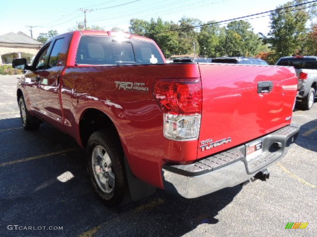 2011 Tundra SR5 Double Cab 4x4 - Radiant Red / Graphite Gray photo #9
