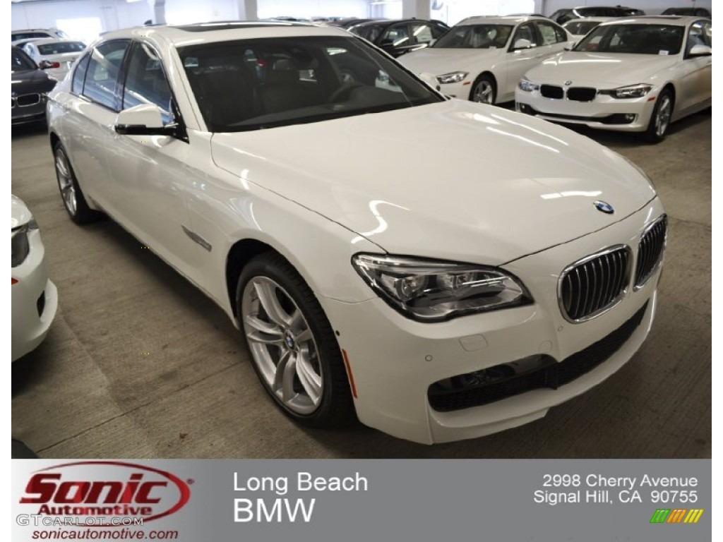2013 7 Series 750Li Sedan - Alpine White / Black photo #1