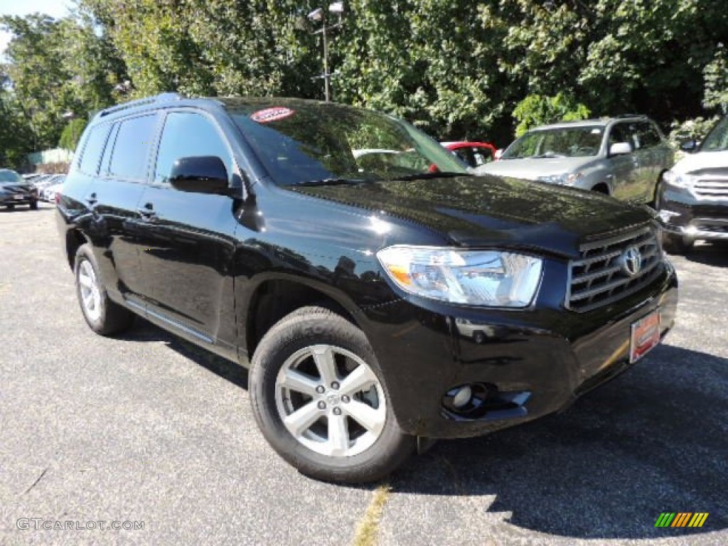 2010 Highlander SE 4WD - Black / Black photo #1