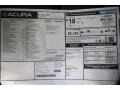 2013 Acura MDX SH-AWD Technology Window Sticker