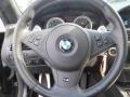 2007 BMW M6 Black Interior Steering Wheel Photo