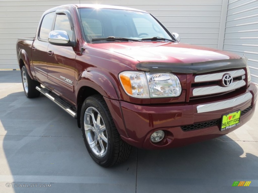 2006 Tundra SR5 Double Cab - Salsa Red Pearl / Taupe photo #1