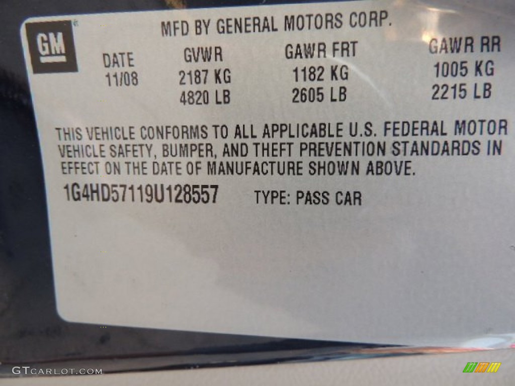 2009 Lucerne CXL - Ming Blue Metallic / Cocoa/Cashmere photo #15