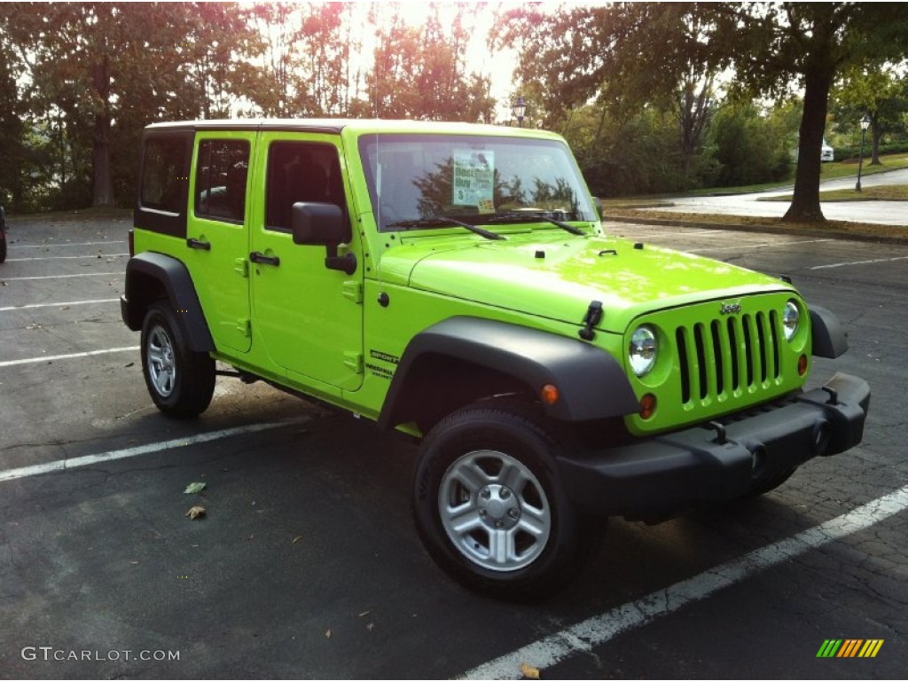 Gecko Green Jeep Wrangler Unlimited
