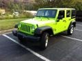 2012 Gecko Green Jeep Wrangler Unlimited Sport 4x4  photo #3